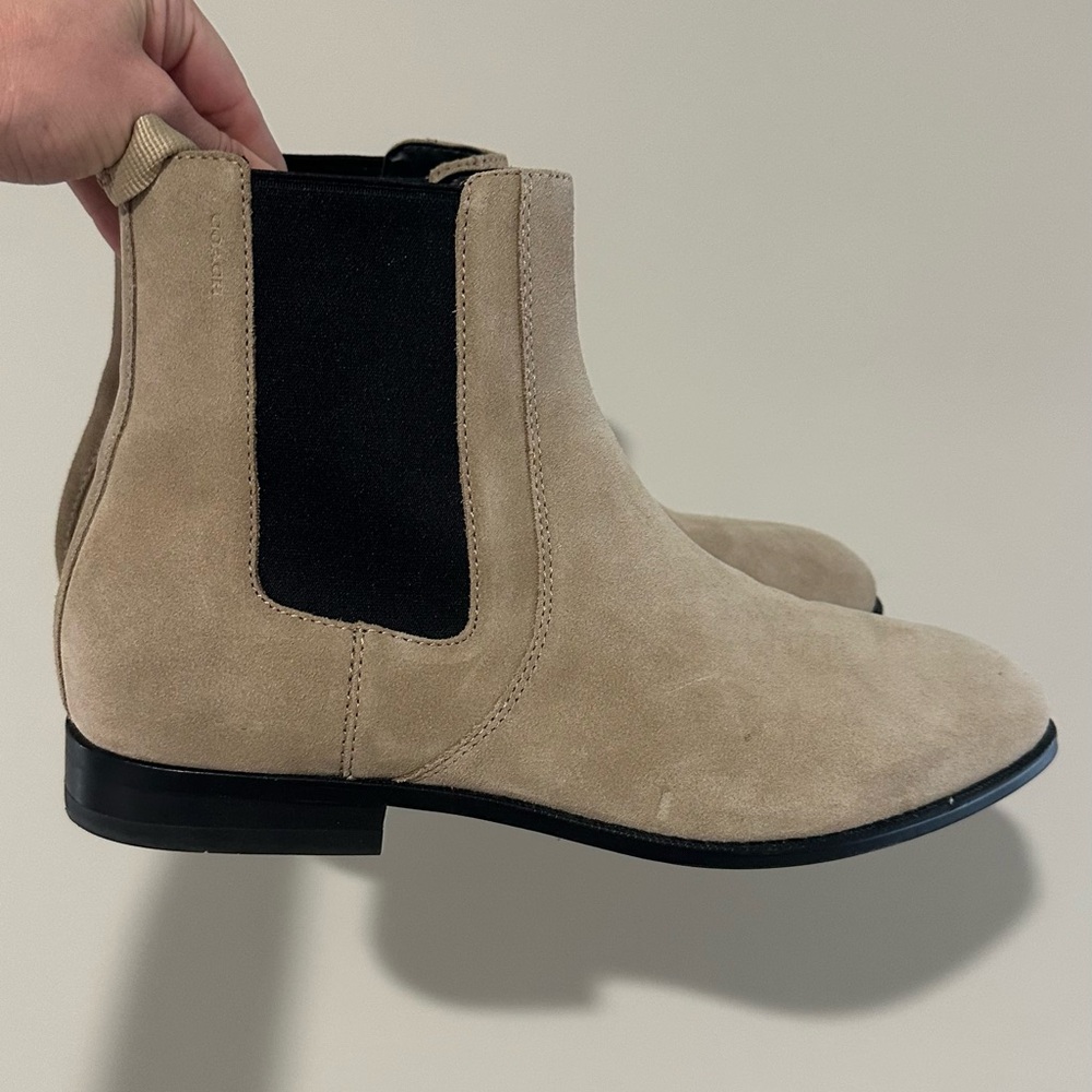 Coach Tan Suede Chukka Boots